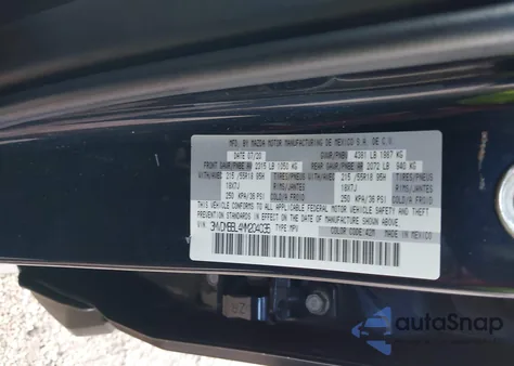 2021 Mazda Cx-30 Select z USA, uszkodzony, nr VIN 3MVDMBBL4MM204035